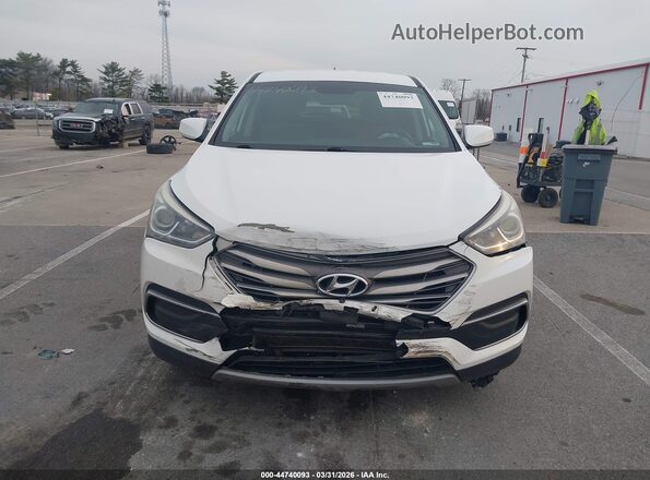 5XYZT3LB3JG540595 2018 HYUNDAI SANTA FE SPORT White Widok zestawu wskaźników