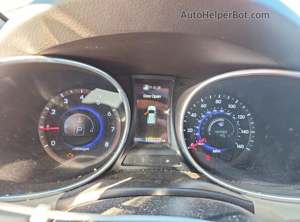 5XYZU3LA7GG345788 2016 HYUNDAI SANTA Красный Вид щитка приборов