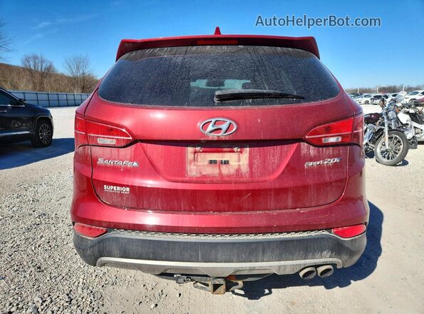 5XYZU3LA7GG345788 2016 HYUNDAI SANTA Красный Вид сзади