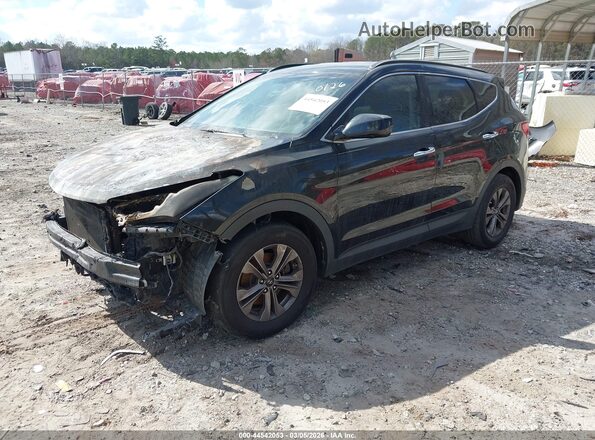 5XYZU3LB0GG320126 2016 HYUNDAI SANTA FE SPORT Black Передня ліва чверть
