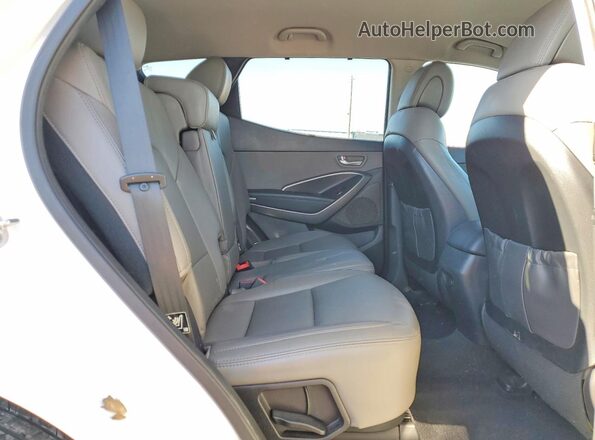5XYZU3LB4GG324289 2016 HYUNDAI SANTA White უკანა სალონის ხედი