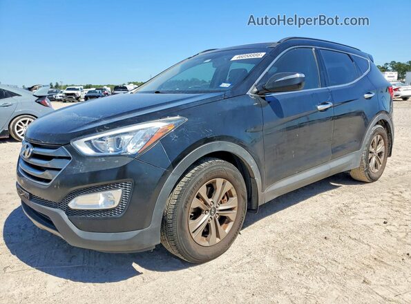 5XYZU3LB5GG356555 2016 HYUNDAI SANTA FE Black უკანა მარცხენა