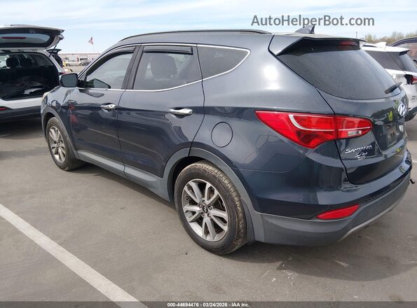 5XYZUDLA0GG314646 2016 HYUNDAI SANTA FE SPORT Blue Trasero izquierdo