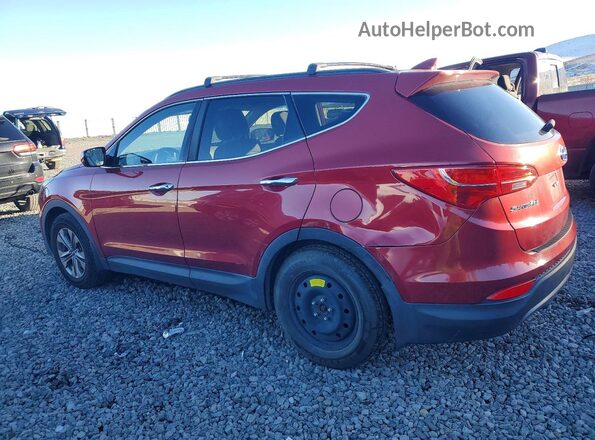 5XYZUDLB5GG375287 2016 HYUNDAI SANTA Burgundy Задня ліва чверть