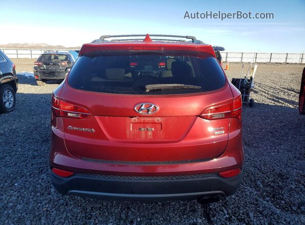 5XYZUDLB5GG375287 2016 HYUNDAI SANTA Burgundy Вид ззаду