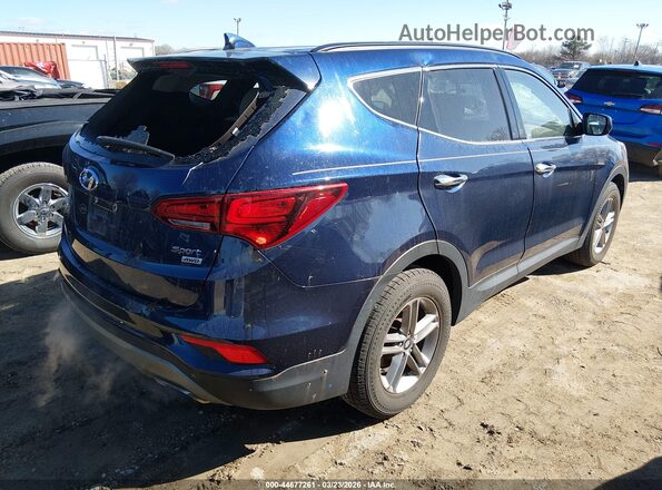 5XYZUDLB7HG473321 2017 HYUNDAI SANTA FE SPORT Blue Հետևի աջ