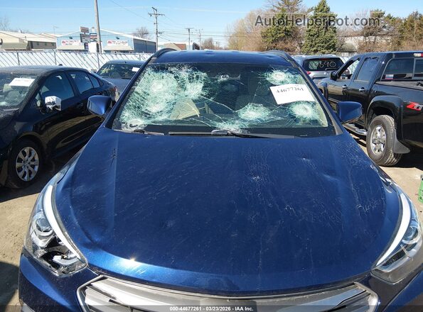 5XYZUDLB7HG473321 2017 HYUNDAI SANTA FE SPORT Blue Դիմացի տեսք