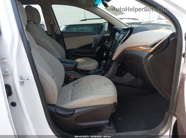 5XYZUDLBXGG362910 2016 HYUNDAI SANTA FE SPORT White Widok wnętrza z przodu