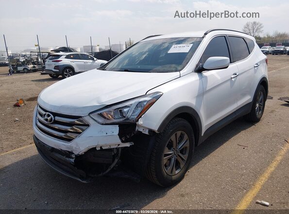 5XYZUDLBXGG362910 2016 HYUNDAI SANTA FE SPORT White Przód lewy
