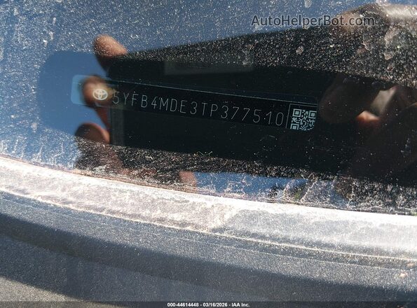 5YFB4MDE3TP377510 2026 TOYOTA LL Gray Widok komory silnika