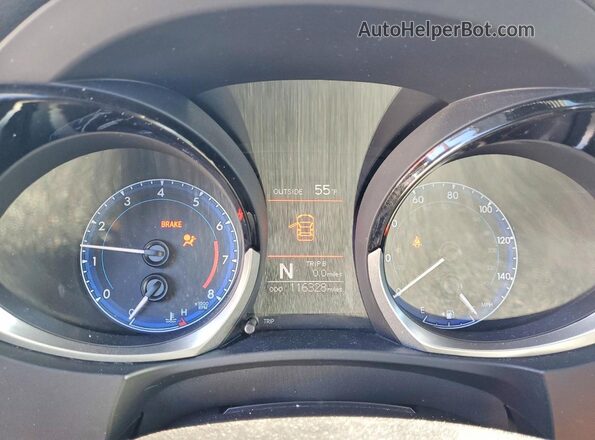 5YFBURHE4GP512149 2016 TOYOTA LL Красный Вид щитка приборов