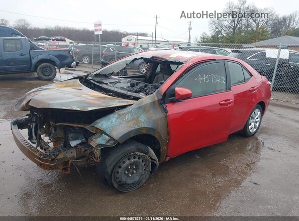 5YFBURHEXGP434234 2016 TOYOTA LL Red Przód lewy