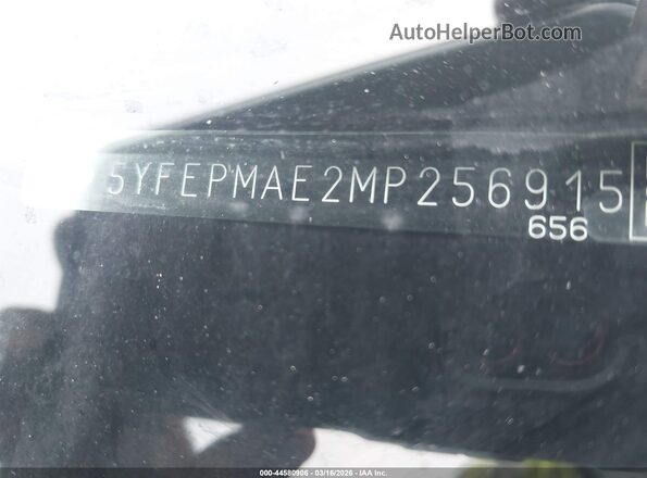 5YFEPMAE2MP256915 2021 TOYOTA LL Silver 