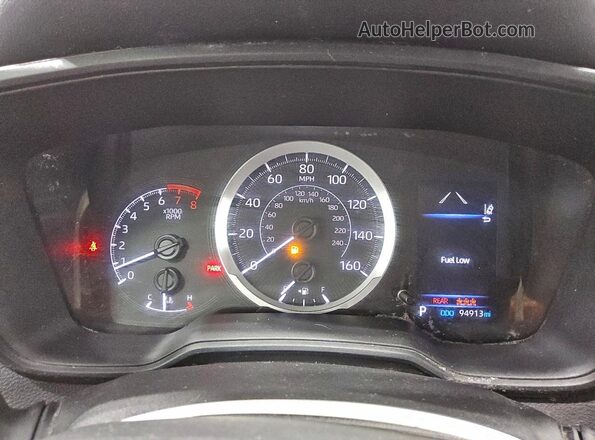 5YFEPMAE6MP183662 2021 TOYOTA LL Blue ხელსაწყოთა პანელის ხედი