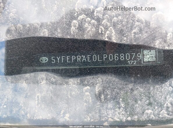 5YFEPRAE0LP068079 2020 TOYOTA LL Silver 