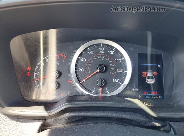 5YFP4MCEXNP139387 2022 TOYOTA LL Синий Вид щитка приборов