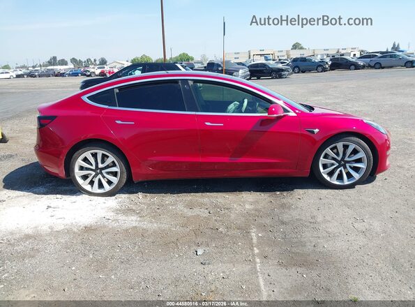 5YJ3E1EA1HF001001 2017 TESLA MODEL 3 Красный Вид задней части салона