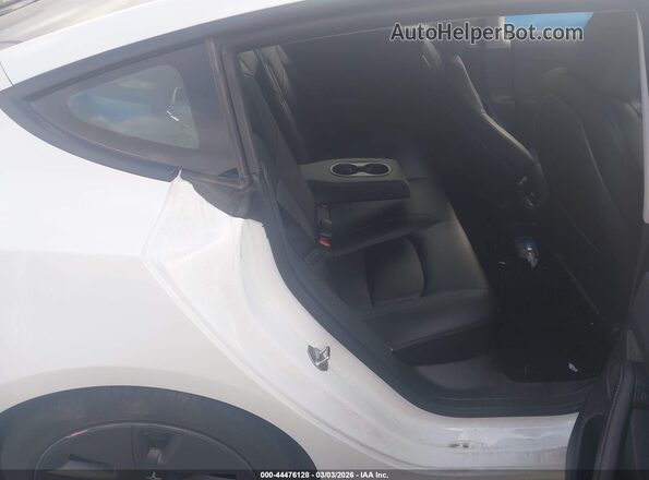 5YJ3E1EA1MF100346 2021 TESLA MODEL 3 White Вид наклейки з VIN-кодом