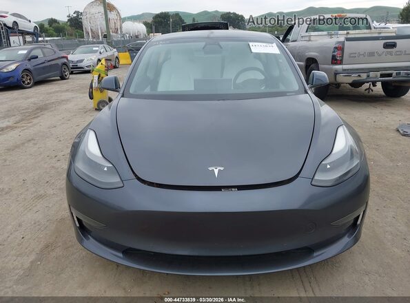 5YJ3E1EA1MF877495 2021 TESLA MODEL 3 Серый Вид панели приборов