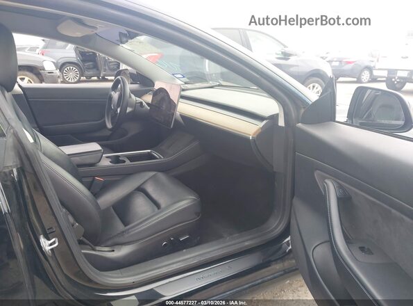 5YJ3E1EA1MF920894 2021 TESLA MODEL 3 Black Widok wnętrza z przodu