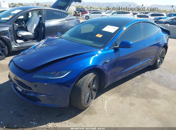 5YJ3E1EA1SF041599 2025 TESLA MODEL 3 Blue Przód lewy
