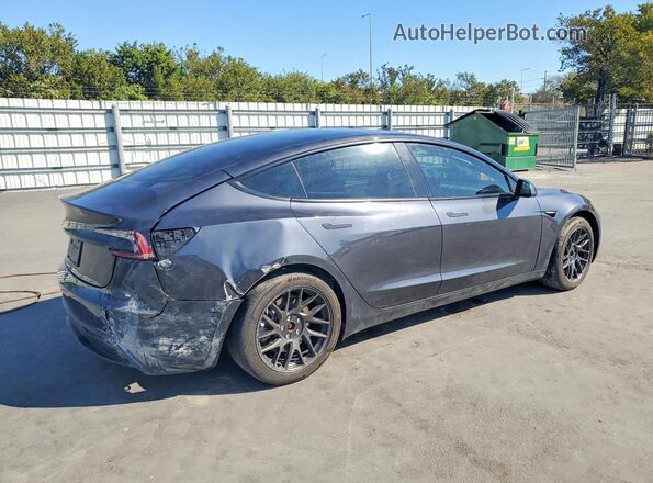 5YJ3E1EA5RF726005 2024 TESLA MODEL Gray Задня права чверть