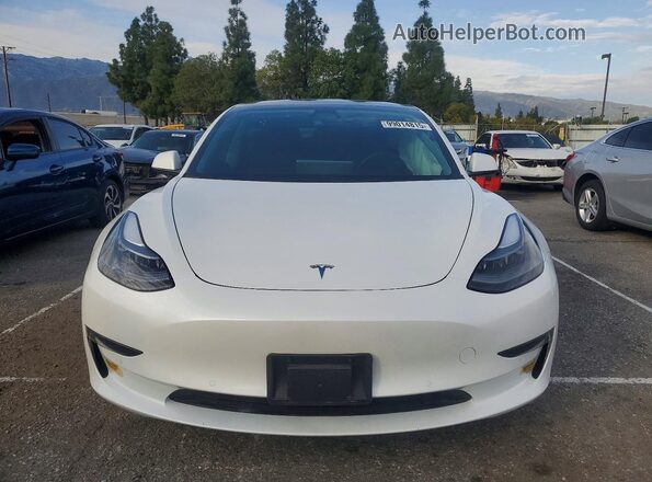 5YJ3E1EAXMF100944 2021 TESLA MODEL Белый Вид спереди