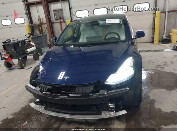 5YJ3E1EB0MF013305 2021 TESLA MODEL 3 Синий Вид задней части салона