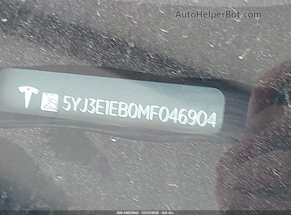 5YJ3E1EB0MF046904 2021 TESLA MODEL 3 Красный Вид подкапотного пространства