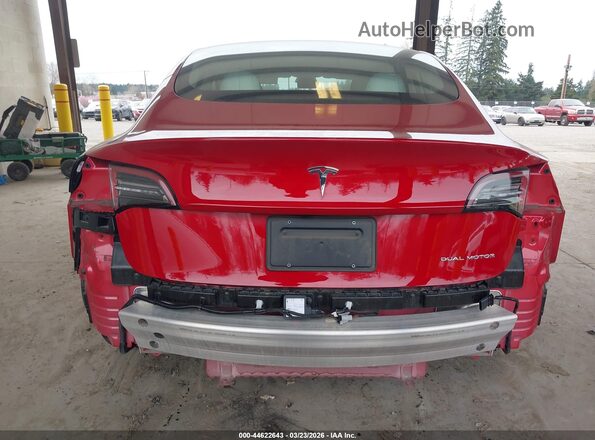 5YJ3E1EB0MF046904 2021 TESLA MODEL 3 Красный Вид спереди