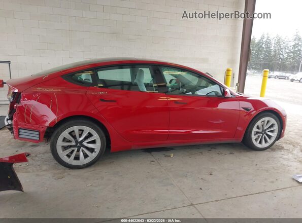 5YJ3E1EB0MF046904 2021 TESLA MODEL 3 Красный Панорамный вид салона 360°