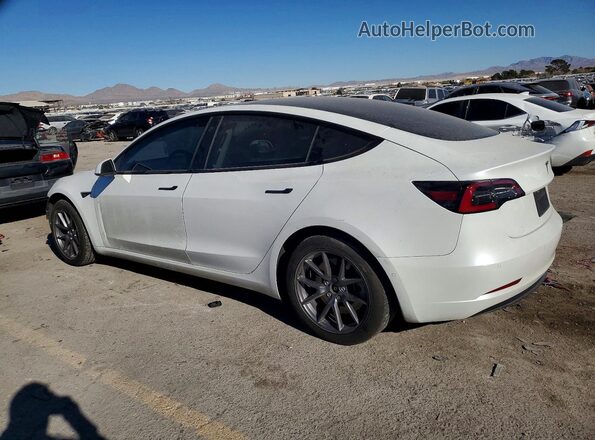 5YJ3E1EB0MF094919 2021 TESLA MODEL White Trasero izquierdo