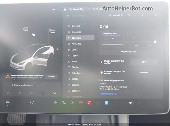 5YJ3E1EB0MF858395 2021 TESLA MODEL 3 White 