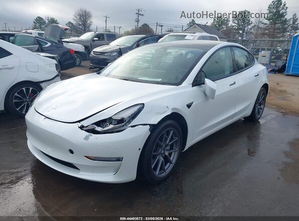 5YJ3E1EB0MF858395 2021 TESLA MODEL 3 White Przód lewy