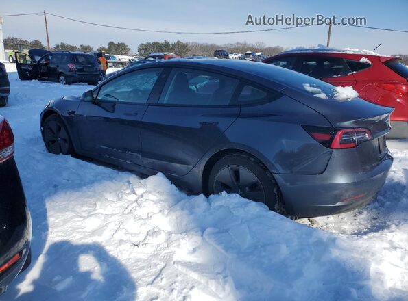 5YJ3E1EB0MF901911 2021 TESLA MODEL Серый Задняя левая четверть