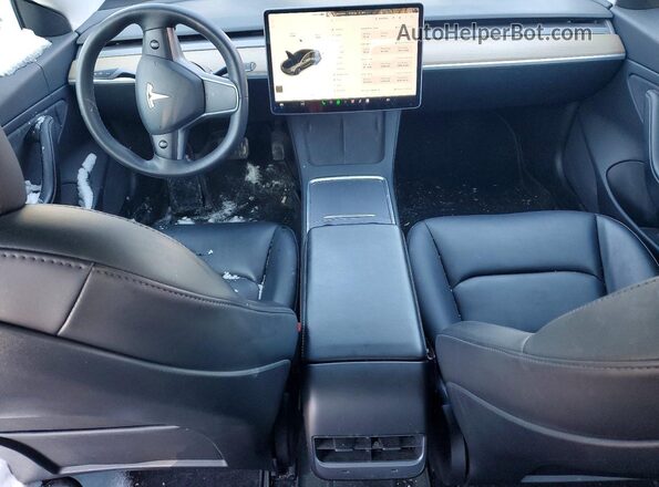 5YJ3E1EB0MF901911 2021 TESLA MODEL Серый Вид панели приборов