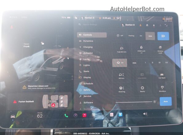 5YJ3E1EB1KF386432 2019 TESLA MODEL 3 Gray 