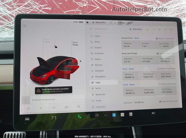 5YJ3E1EB1LF600384 2020 TESLA MODEL 3 Red 