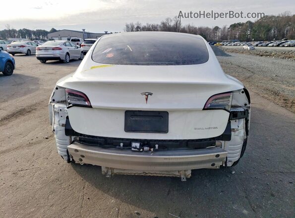 5YJ3E1EB1MF010087 2021 TESLA MODEL White Հետևի տեսք