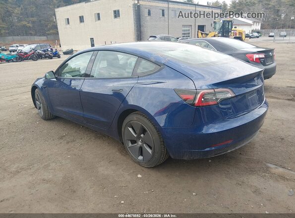 5YJ3E1EB1MF050329 2021 TESLA MODEL 3 Blue Trasero izquierdo