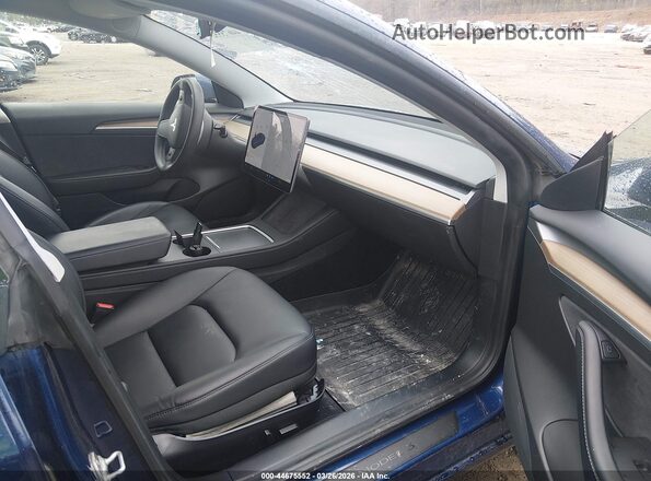 5YJ3E1EB1MF050329 2021 TESLA MODEL 3 Blue Vista interior delantera