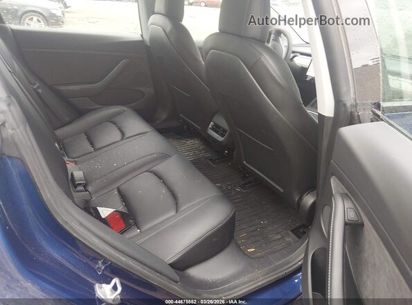 5YJ3E1EB1MF050329 2021 TESLA MODEL 3 Blue Vista de la etiqueta del VIN