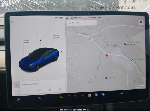 5YJ3E1EB1MF050329 2021 TESLA MODEL 3 Blue 