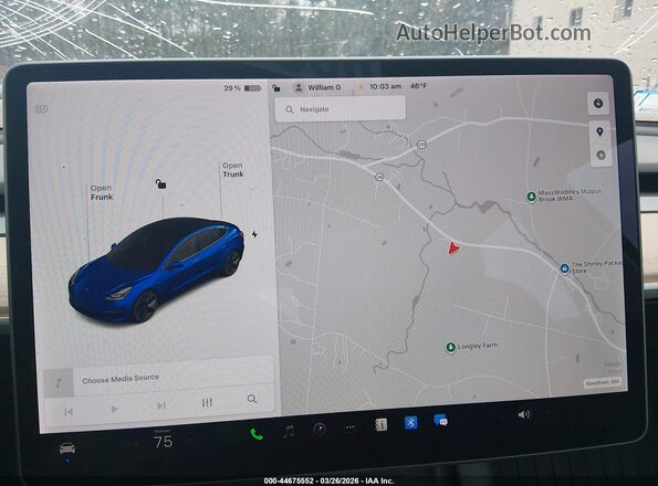 5YJ3E1EB1MF050329 2021 TESLA MODEL 3 Blue 