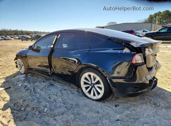 5YJ3E1EB1MF901884 2021 TESLA MODEL Black Задня ліва чверть