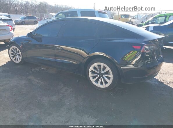 5YJ3E1EB2MF859564 2021 TESLA MODEL 3 Black Tył lewy