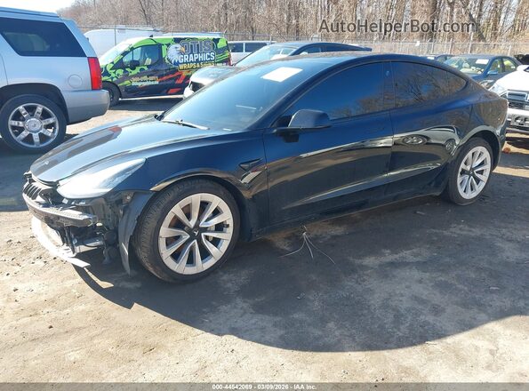 5YJ3E1EB2MF859564 2021 TESLA MODEL 3 Black Przód lewy