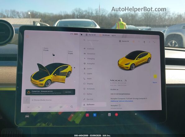 5YJ3E1EB2MF859564 2021 TESLA MODEL 3 Black 