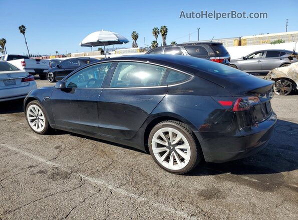 5YJ3E1EB2MF901862 2021 TESLA MODEL Black Հետևի ձախ