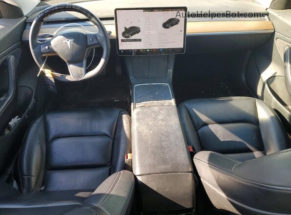 5YJ3E1EB2MF906768 2021 TESLA MODEL Белый Вид панели приборов